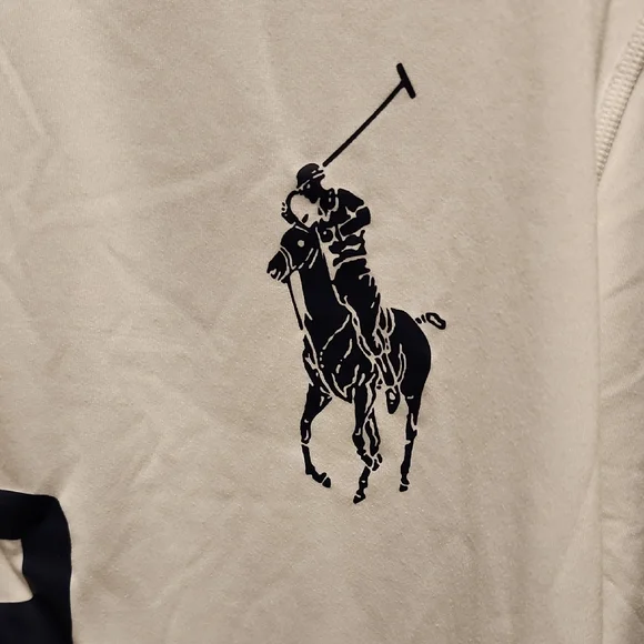 Ralph Lauren White Jersey with Blue and Red Details - Picture 3 of 10